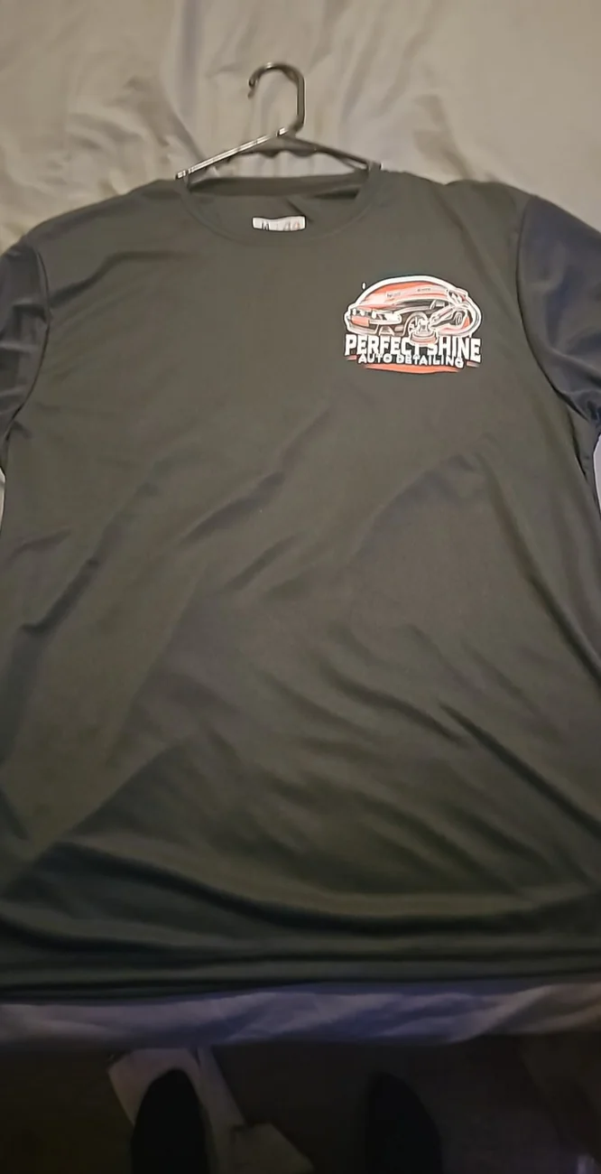 Custom printed black business shirt